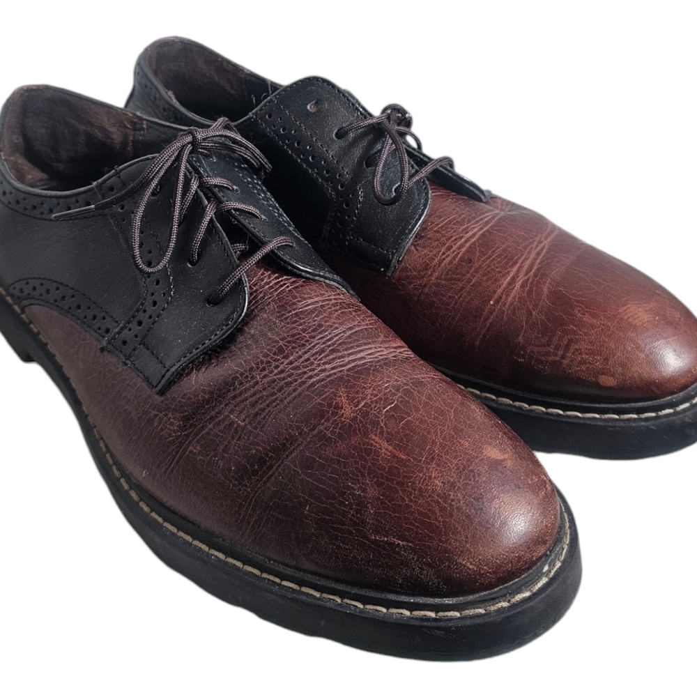 FABIO DE LUCA Brown/Black Rugged Casual Shoes From Men's Wearhouse Size 11.5